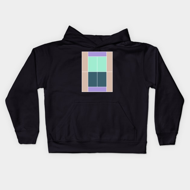 TENNIS COURT PALETTE Kids Hoodie by King Chris